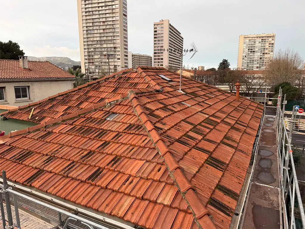 Toiture avant rénovation